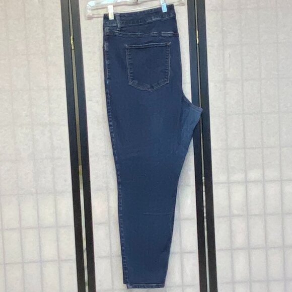 Maurices High Rise Skinny Stretch Jeans Jeggings 22W Short Medium Wash Denim - Picture 6 of 12